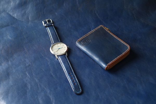 Часовой ремешок синий